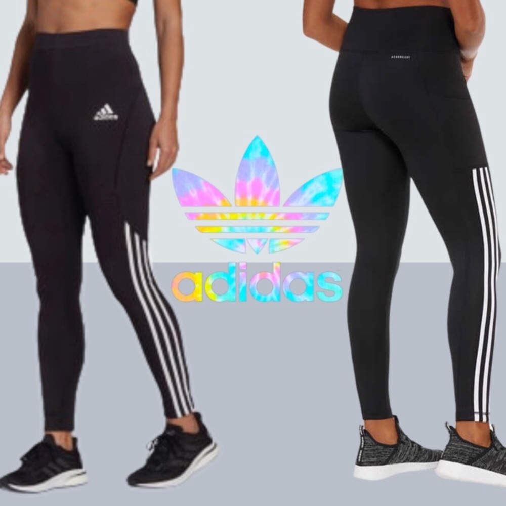 adidas Ladies' 7/8 3-Stripe Active Tight